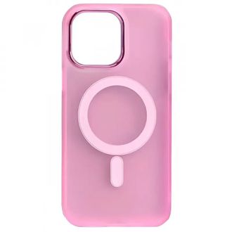 Чехоп DM Translucent Color Magsafe Iphone 13 Pro Pink - фото 1 Чехоп DM Translucent Color Magsafe Iphone 13 Pro Pink - фото 1