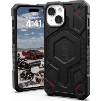 Чехол UAG для Apple iPhone 15 Monarch Pro Magsafe, Kevlar Black (114219113940) - фото 4
