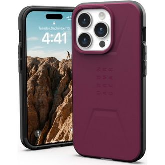 Чохол UAG для Apple iPhone 15 Pro Civilian Magsafe, Bordeaux (114275119049) - фото 5 Чохол UAG для Apple iPhone 15 Pro Civilian Magsafe, Bordeaux (114275119049) - фото 5