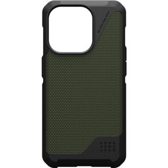 Чохол UAG для Apple iPhone 15 Pro Max Metropolis LT Magsafe, Kevlar Olive (114297113972) - фото 4 Чохол UAG для Apple iPhone 15 Pro Max Metropolis LT Magsafe, Kevlar Olive (114297113972) - фото 4