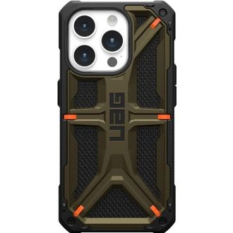 Чохол UAG для Apple iPhone 15 Pro Max Monarch, Kevlar Elemental Green (11429811397B) - фото 4 Чохол UAG для Apple iPhone 15 Pro Max Monarch, Kevlar Elemental Green (11429811397B) - фото 4