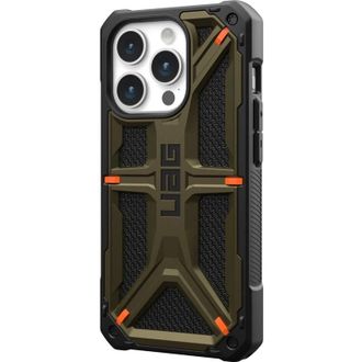 Чохол UAG для Apple iPhone 15 Pro Max Monarch, Kevlar Elemental Green (11429811397B) - фото 5 Чохол UAG для Apple iPhone 15 Pro Max Monarch, Kevlar Elemental Green (11429811397B) - фото 5