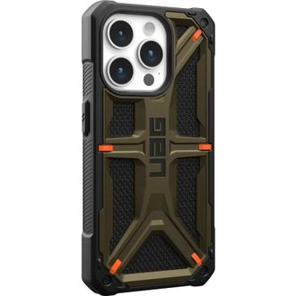 Чохол UAG для Apple iPhone 15 Pro Max Monarch, Kevlar Elemental Green (11429811397B) - фото 7 Чохол UAG для Apple iPhone 15 Pro Max Monarch, Kevlar Elemental Green (11429811397B) - фото 7