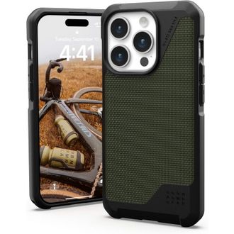 Чохол UAG для Apple iPhone 15 Pro Metropolis LT Magsafe, Kevlar Olive (114277113972) - фото 2 Чохол UAG для Apple iPhone 15 Pro Metropolis LT Magsafe, Kevlar Olive (114277113972) - фото 2