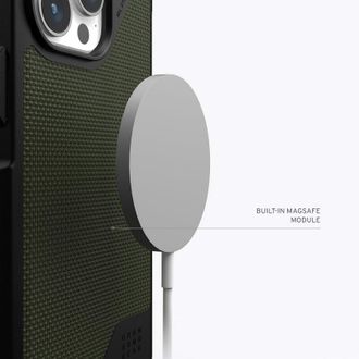 Чохол UAG для Apple iPhone 15 Pro Metropolis LT Magsafe, Kevlar Olive (114277113972) - фото 6 Чохол UAG для Apple iPhone 15 Pro Metropolis LT Magsafe, Kevlar Olive (114277113972) - фото 6
