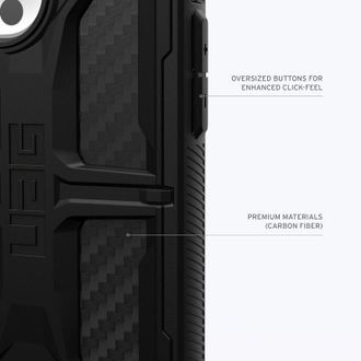 Чохол UAG для Apple iPhone 15 Pro Monarch, Carbon Fiber (114278114242) - фото 3 Чохол UAG для Apple iPhone 15 Pro Monarch, Carbon Fiber (114278114242) - фото 3