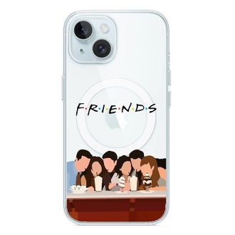 Чехол Print FRIENDS with MagSafe iPhone 13 Cafe - фото 1