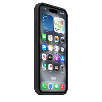Чехол Silicone Case with MagSafe iPhone 16 Black - фото 3