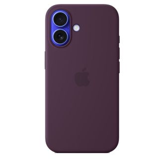 Чехол Silicone Case with MagSafe iPhone 16 Plum - фото 1