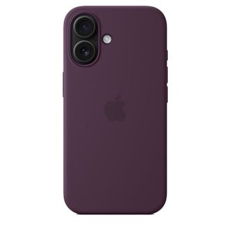 Чехол Silicone Case with MagSafe iPhone 16 Plum - фото 2