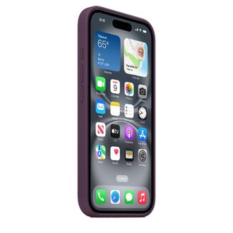 Чехол Silicone Case with MagSafe iPhone 16 Plum - фото 3