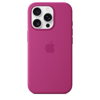 Чехол Silicone Case with MagSafe iPhone 16 Pro Max Fuchsia - фото 3