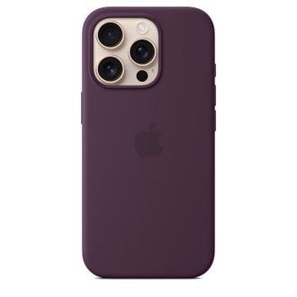 Чехол Silicone Case with MagSafe iPhone 16 Pro Plum - фото 1