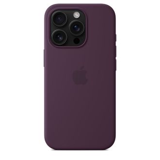 Чехол Silicone Case with MagSafe iPhone 16 Pro Plum - фото 2