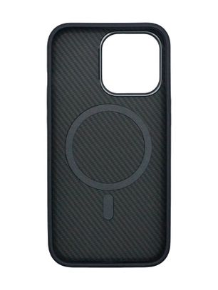 Чохол Kevlar Soft touch for Apple for iPhone 14 Pro with MagSafe (black) - фото 2 Чохол Kevlar Soft touch for Apple for iPhone 14 Pro with MagSafe (black) - фото 2