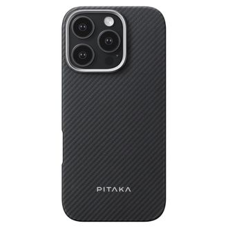 Чехол Pitaka Ultra-Slim Case Classic Twill 600D Black/Grey for iPhone 16 Pro (KI1601PA) - фото 1 Чехол Pitaka Ultra-Slim Case Classic Twill 600D Black/Grey for iPhone 16 Pro (KI1601PA) - фото 1