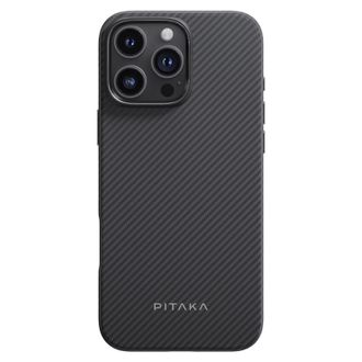 Чехол Pitaka Military-Grade Protective Case Classic Twill 600D Black/Grey for iPhone 16 Pro Max (KI1601PMPA) - фото 1 Чехол Pitaka Military-Grade Protective Case Classic Twill 600D Black/Grey for iPhone 16 Pro Max (KI1601PMPA) - фото 1