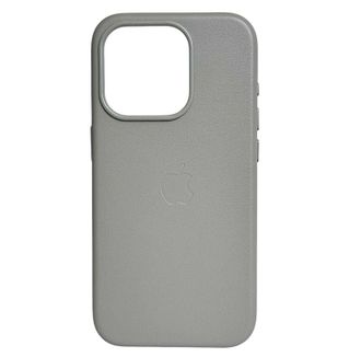 Чехол Leather Case with MagSafe iPhone 16 Pro Light grey - фото 1
