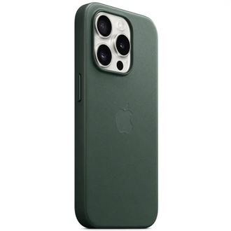 Чехол Leather Case with MagSafe iPhone 15 Pro Max Evergreen - фото 2 Чехол Leather Case with MagSafe iPhone 15 Pro Max Evergreen - фото 2