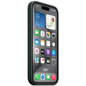 Чехол Leather Case with MagSafe iPhone 15 Pro Max Evergreen - фото 3 Чехол Leather Case with MagSafe iPhone 15 Pro Max Evergreen - фото 3