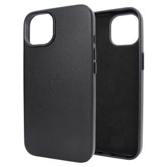 Чехол Leather Case with MagSafe iPhone 16 Pro Max Black - фото 2