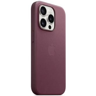 Чохол Leather Case with MagSafe iPhone 15 Pro Max Mulberry - фото 3