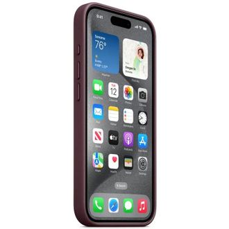Чохол Leather Case with MagSafe iPhone 15 Pro Max Mulberry - фото 2