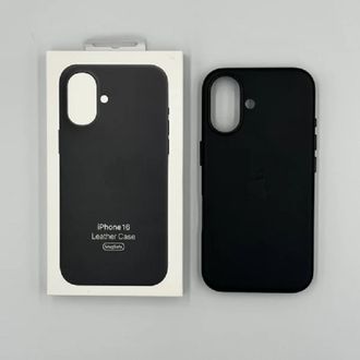 Чохол Leather Case with MagSafe iPhone 16 Black - фото 1 Чохол Leather Case with MagSafe iPhone 16 Black - фото 1