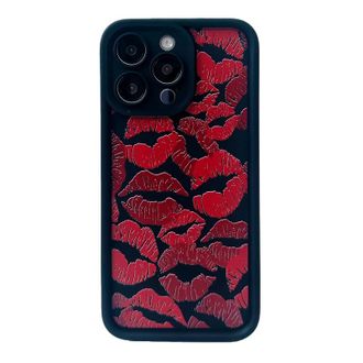 Чехол Lips Case для iPhone 12 Pro Black - фото 1