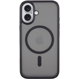 Чехол TPU+PC Metal Buttons with MagSafe Apple iPhone 16 (6.1") Black - фото 1