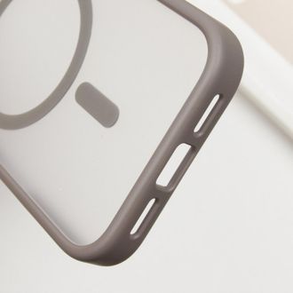 Чохол TPU+PC Metal Buttons with MagSafe Apple iPhone 16 Plus (6.7") Gray - фото 2 Чохол TPU+PC Metal Buttons with MagSafe Apple iPhone 16 Plus (6.7") Gray - фото 2