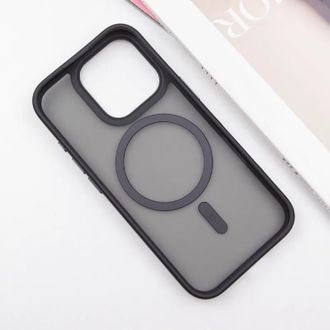 Чохол TPU+PC Metal Buttons with MagSafe Apple iPhone 16 Pro Max (6.9") Black - фото 3 Чохол TPU+PC Metal Buttons with MagSafe Apple iPhone 16 Pro Max (6.9") Black - фото 3