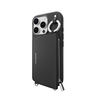 Чохол з гаманцем Switcheasy Pouch M Wallet Phone Case with Stand for iPhone 16 Pro Black (MPH66P264BK24) - фото 2 Чохол з гаманцем Switcheasy Pouch M Wallet Phone Case with Stand for iPhone 16 Pro Black (MPH66P264BK24) - фото 2