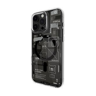 Чехол-накладка Switcheasy X Ray M 3D Patterned Shockproof Case Ash for iPhone 16 Pro Max (MPH67P266AA24) - фото 2