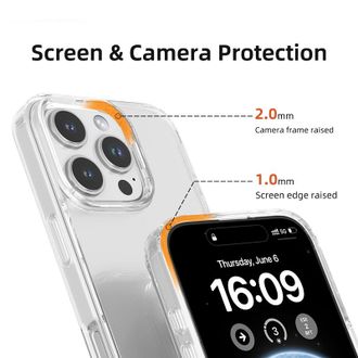 Чохол Mutural Xingyao series TPU + PC Case for iPhone 16 Pro Transparent - фото 2 Чохол Mutural Xingyao series TPU + PC Case for iPhone 16 Pro Transparent - фото 2