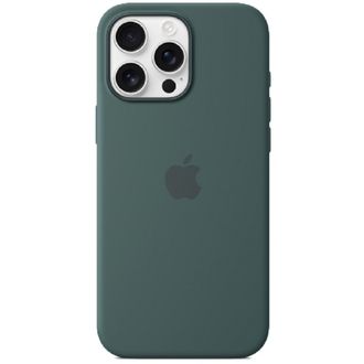 Чехол Silicone Case with MagSafe iPhone 16 Pro Lake Green - фото 1