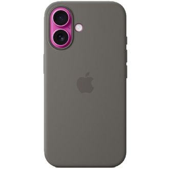 Чехол Silicone Case with MagSafe iPhone 16 Stone Gray - фото 3