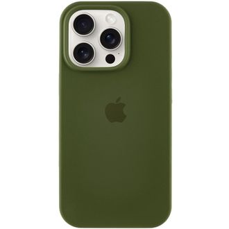 Чехол Silicone Case Open Camera iPhone 13 Pro Max, #35, Olive - фото 1
