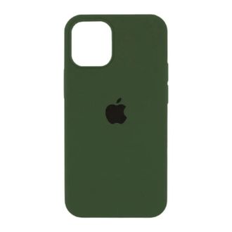 Чехол Silicone Case Open Camera iPhone 15, #45, Army Green - фото 1