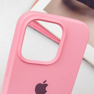 Чехол Silicone Case Open Camera iPhone 14 Pro Max, #06, Light Pink - фото 3