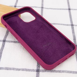 Чохол Silicone Case Open Camera iPhone 12/12 Pro, #42, Maroon - фото 3
