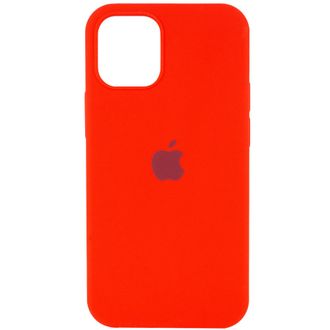 Чехол Silicone Case Open Camera iPhone 12/12 Pro, #14 Red - фото 1
