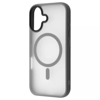 Чехол WAVE Matte Insane Case with Magnetic Ring iPhone 16 Plus gray - фото 1