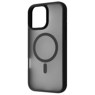 Чохол WAVE Matte Insane Case with Magnetic Ring iPhone 16 Pro black - фото 1 Чохол WAVE Matte Insane Case with Magnetic Ring iPhone 16 Pro black - фото 1