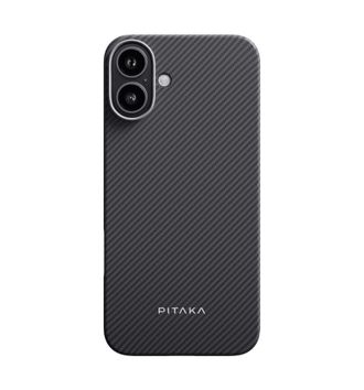 Чохол Pitaka Ultra-Slim Case Classic Twill 600D Black/Grey for iPhone 16 (KI1601A) - фото 1