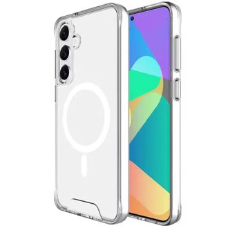 Чехол TPU Space Case with Magnetic Fit для Samsung Galaxy A27 5G/ A37 5G / A36 5G / A56 5G (Прозрачный) - фото 1 Чехол TPU Space Case with Magnetic Fit для Samsung Galaxy A27 5G/ A37 5G / A36 5G / A56 5G (Прозрачный) - фото 1