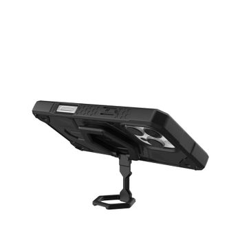 Чохол+магнітне кільце-тримач UAG для iPhone 16 Pro Max, Monarch Pro Magsafe, Carbon Fiber/Black Stand (1144571BV01) - фото 3