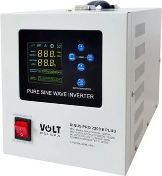 Джерело безперебійного живлення Volt Polska SINUS PRO 2200 E PLUS (3SPM22012M) - фото 1 Джерело безперебійного живлення Volt Polska SINUS PRO 2200 E PLUS (3SPM22012M) - фото 1