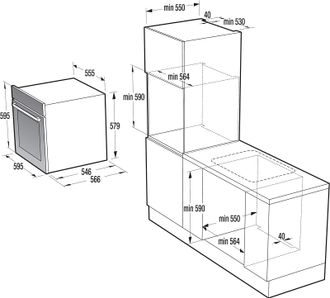 Встраиваемый духовой шкаф Gorenje BOP747ORA-B - фото 2
