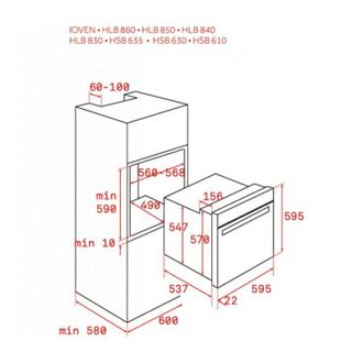 Вбудована духова шафа Teka HLB 8600 ST (111000015) - фото 2 Вбудована духова шафа Teka HLB 8600 ST (111000015) - фото 2